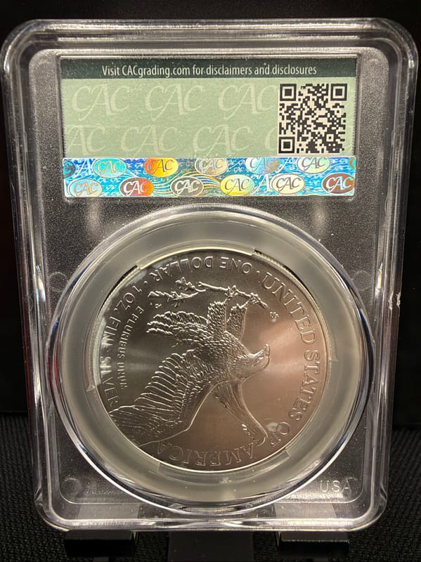 2024 Silver Eagle CAC MS69 - Image 2