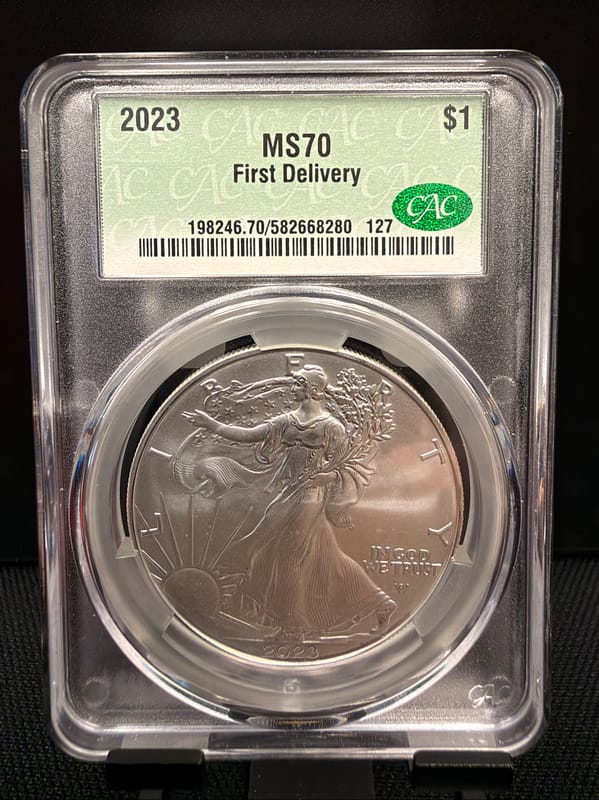 2023 Silver Eagle CAC MS70 FD - Image 1