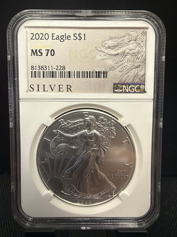 2020 Silver Eagle NGC MS70 - Image 1