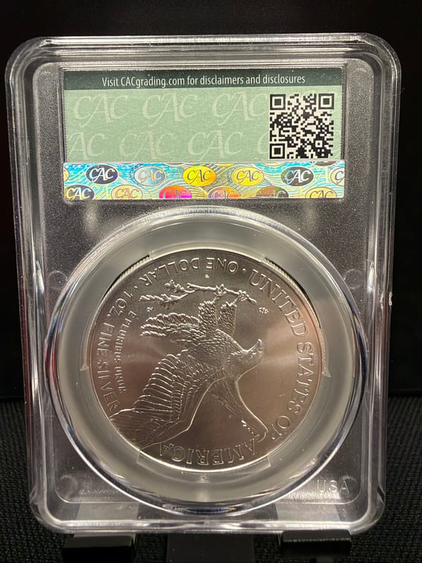 2025 Silver Eagle CAC MS70 FD - Image 2