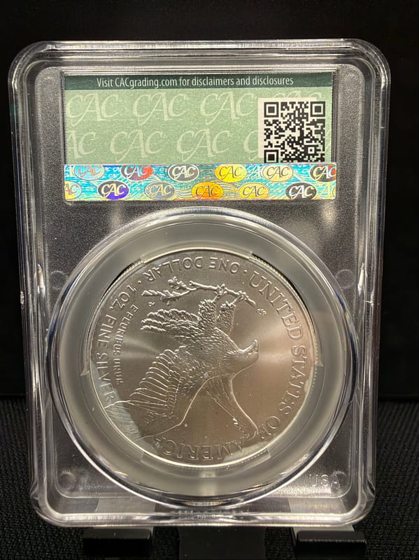 2025-P Silver Eagle CAC MS70 Eagle Privy - Image 2