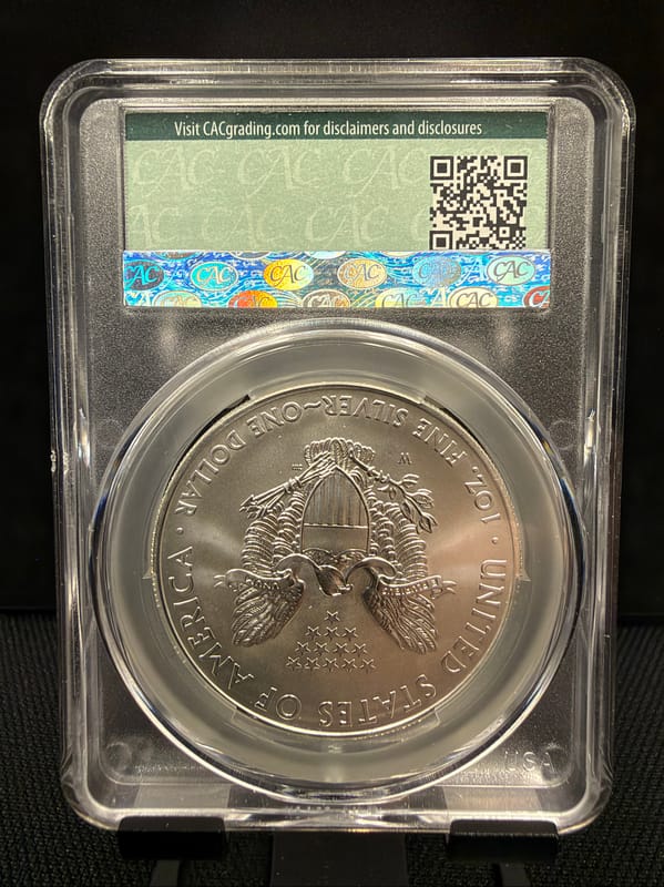 2011-W Silver Eagle Burnished CAC MS69 - Image 2