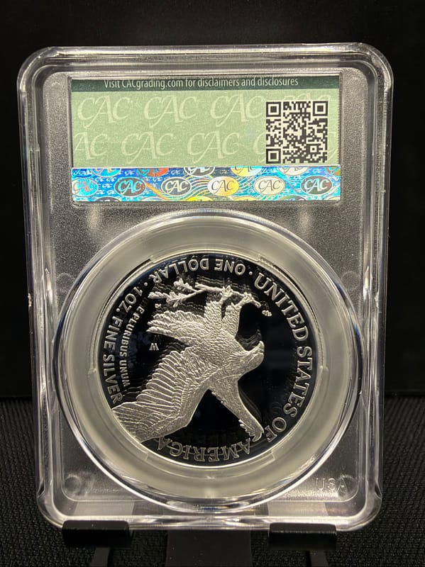 2025-W Silver Eagle CAC PR70DCAM AD - Image 2