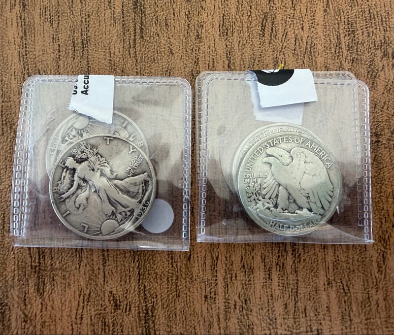 Lot of 4 US Walking Liberty half dollar .9 Silver - Image 3