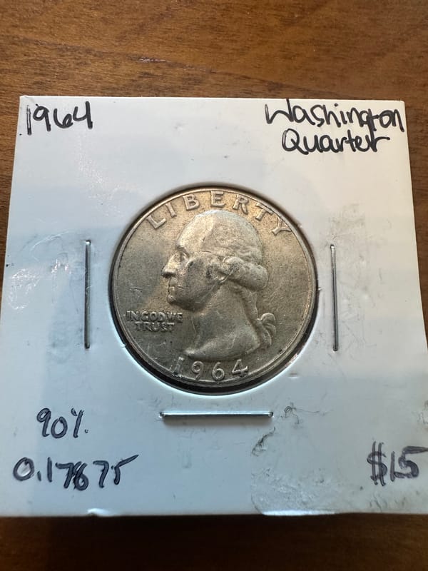 1964 Washington Silver Quarter .900 25C - Image 1