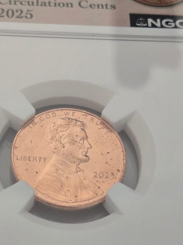 2 BU slabbed last year cent - Image 4