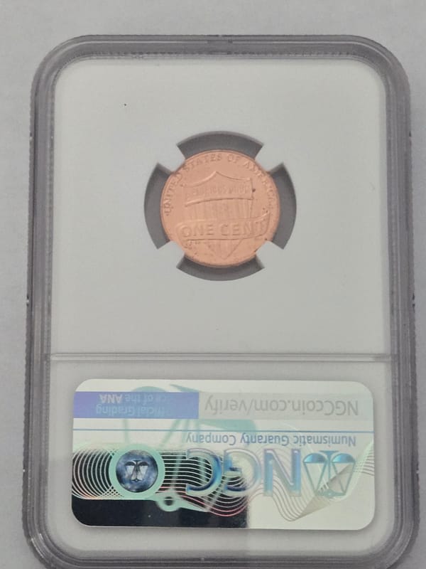 2 BU slabbed last year cent - Image 5