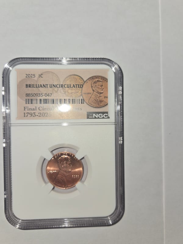 2 BU slabbed last year cent - Image 6