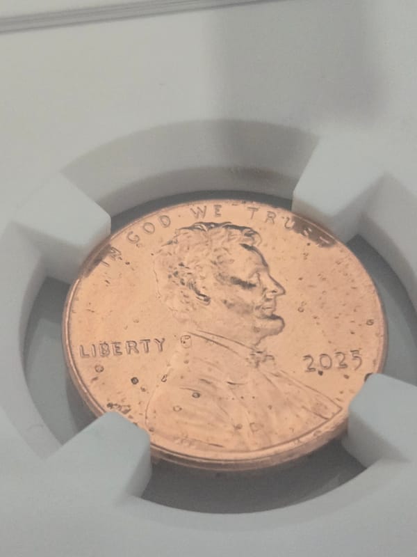 2 BU slabbed last year cent - Image 7
