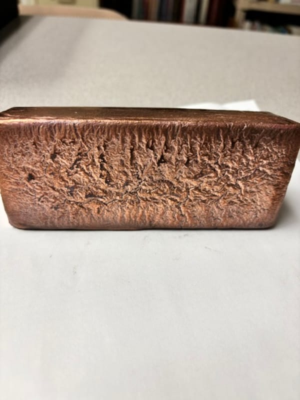 5 Pound Hand Poured Copper Bar - Image 4