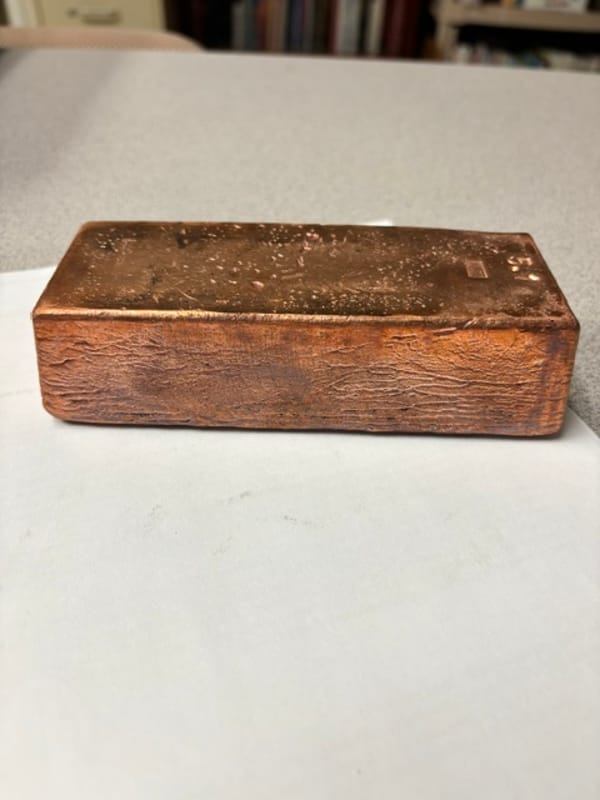 5 Pound Hand Poured Copper Bar - Image 3