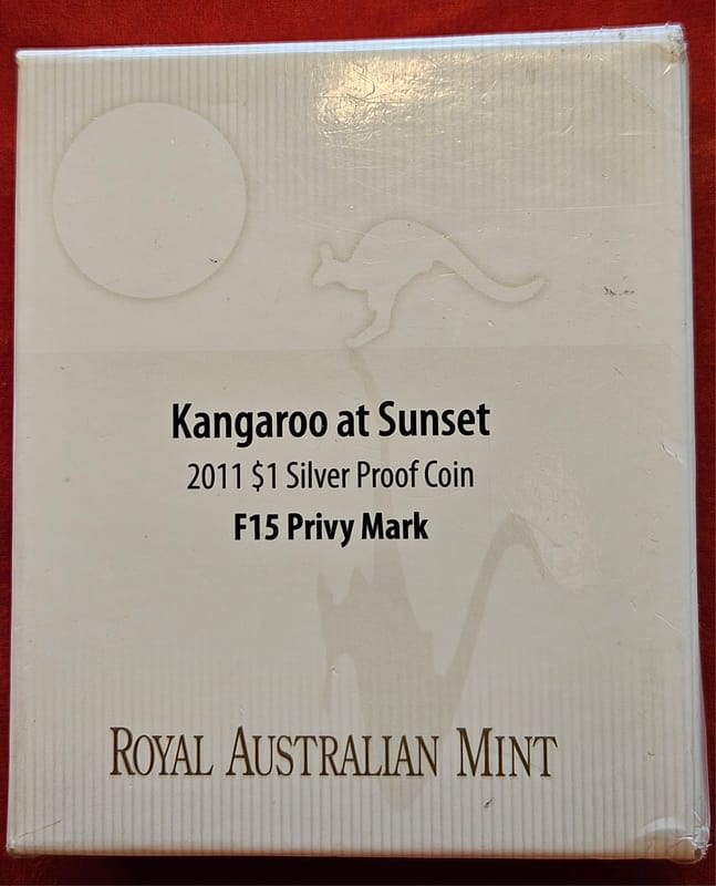 2011 Kangaroo at Sunset $1 Proof Coin F15 Privy - Image 4