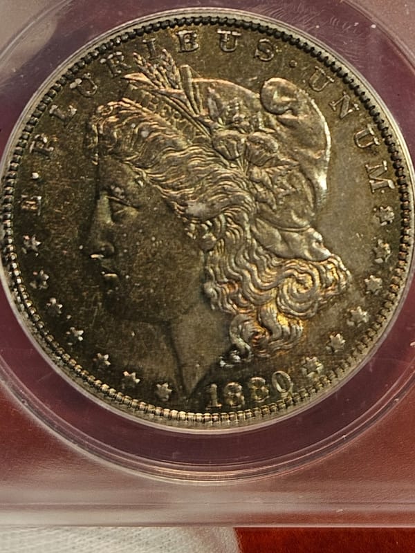 1880-O $ ANACS AU-50 DETAILS CLEANED - Image 2