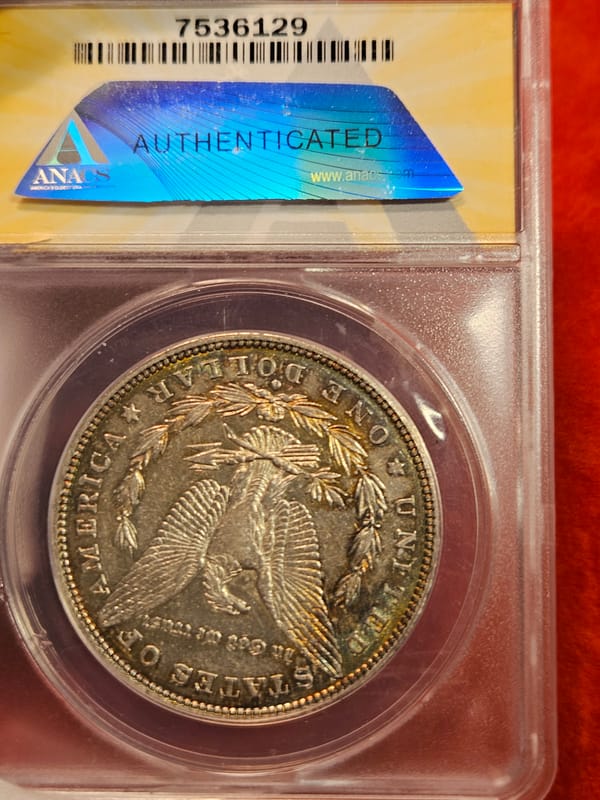 1880-O $ ANACS AU-50 DETAILS CLEANED - Image 3