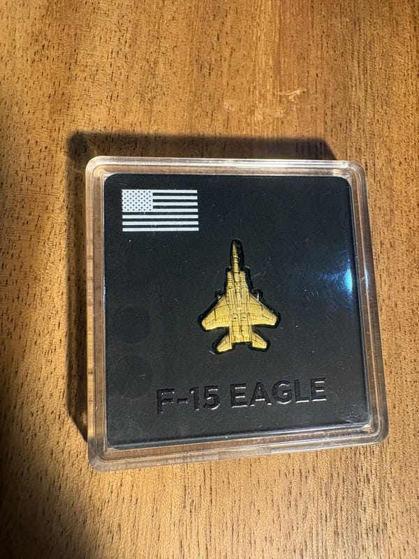 F-15 1/20 gram gold 999 - Image 1