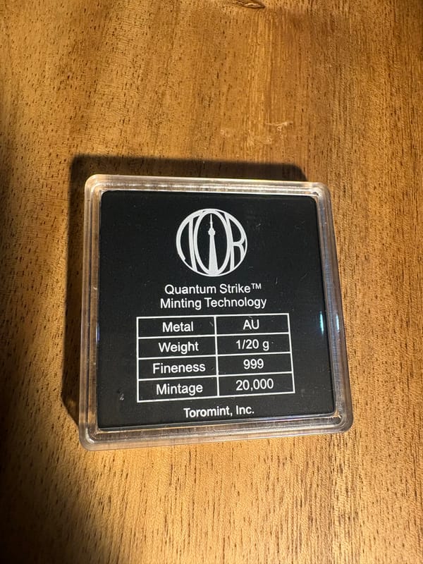 F-15 1/20 gram gold 999 - Image 2