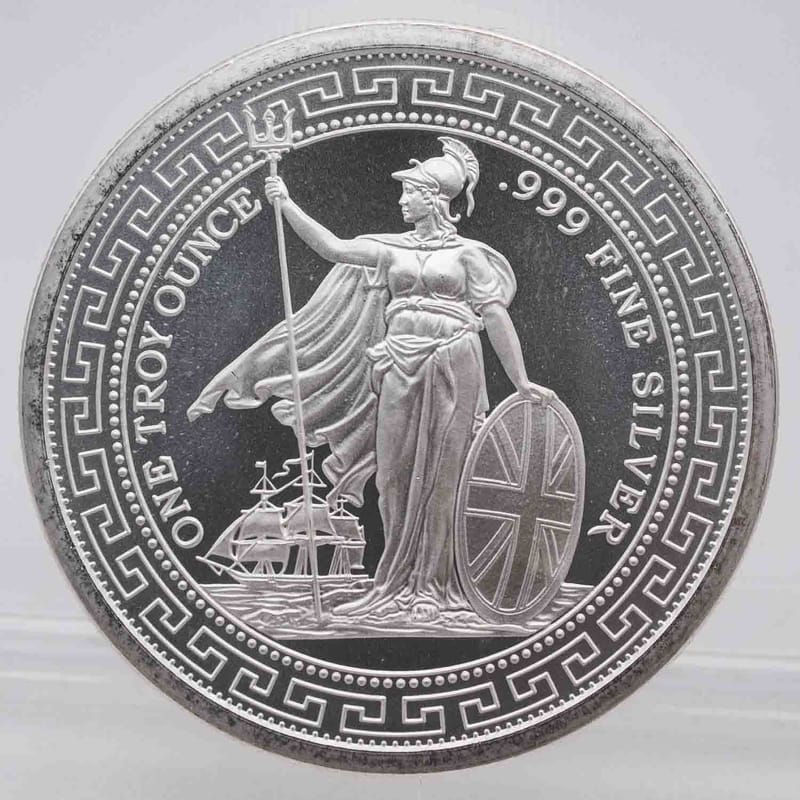  British Trade Dollar 1oz Silver Round  - Image 1