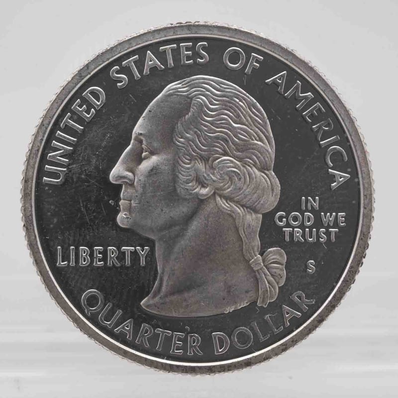 2005 American Proof Silver Quarter California - Image 2