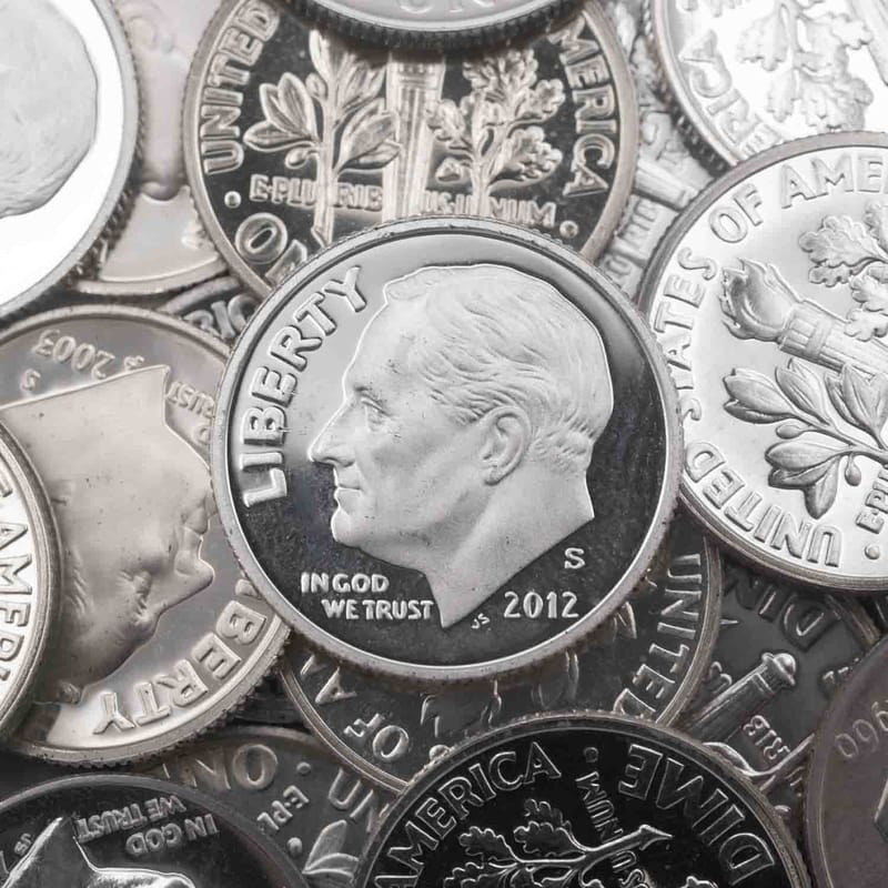 Random Year Roosevelt 90% Silver Proof Dime - Image 1