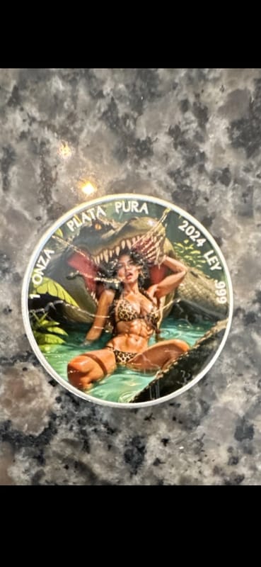 2024 1oz colorized Libertad Alligator Girl - Image 1