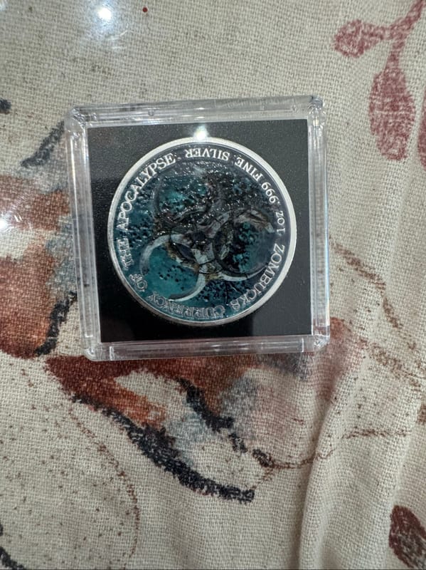 1oz Dead Reckoning Libertattered .999 fine silver - Image 4