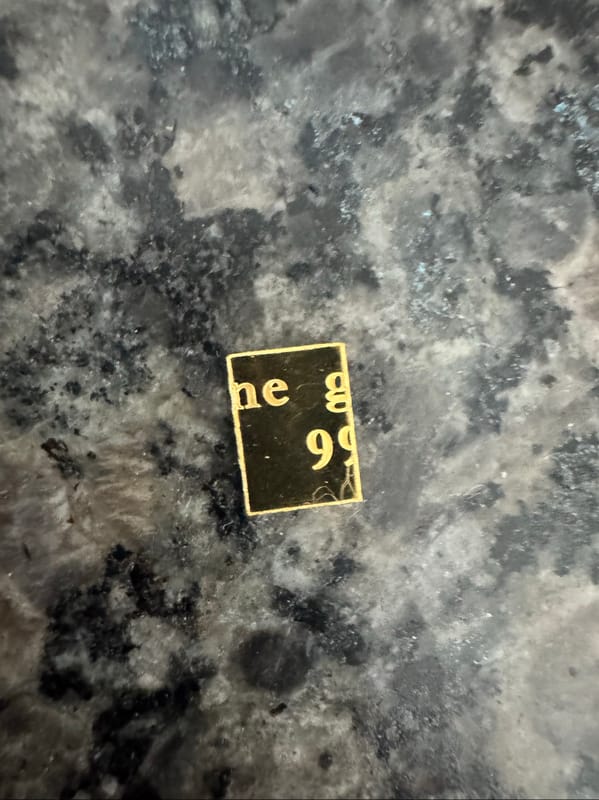 1 Gram Valcambi Gold Bar(raw) - Image 2