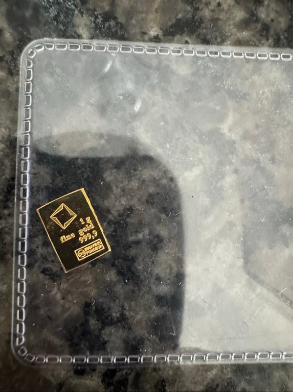 1 Gram Valcambi Gold Bar(raw) - Image 3