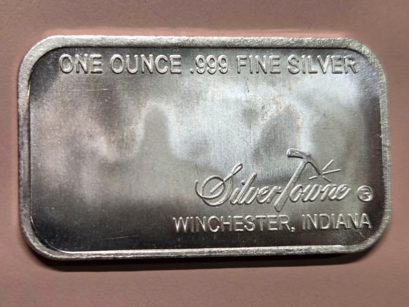 SilverTowne 1 oz Silver Bar BU 999 - Image 2
