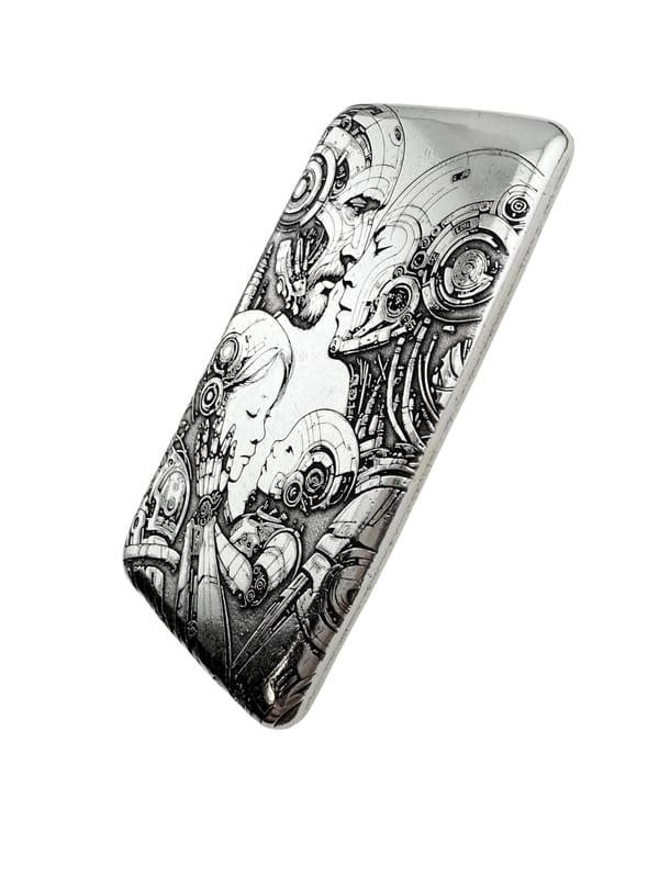 10 ozt 999 Fine Silver Art Bar- Modern Family -  - Image 2