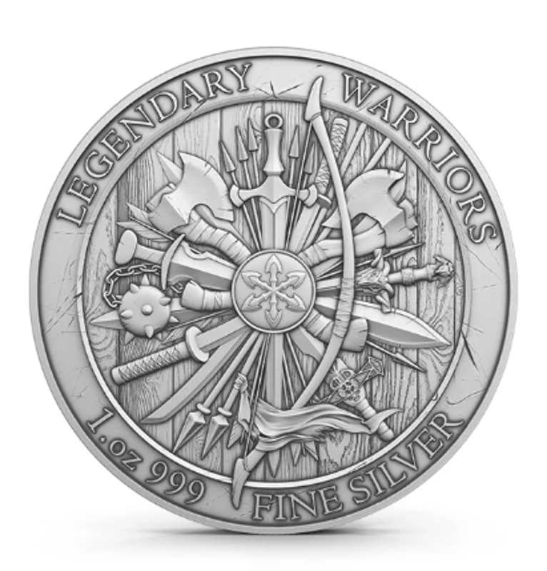 1 oz Joan of Arc  - Legendary Warrior series - Image 3
