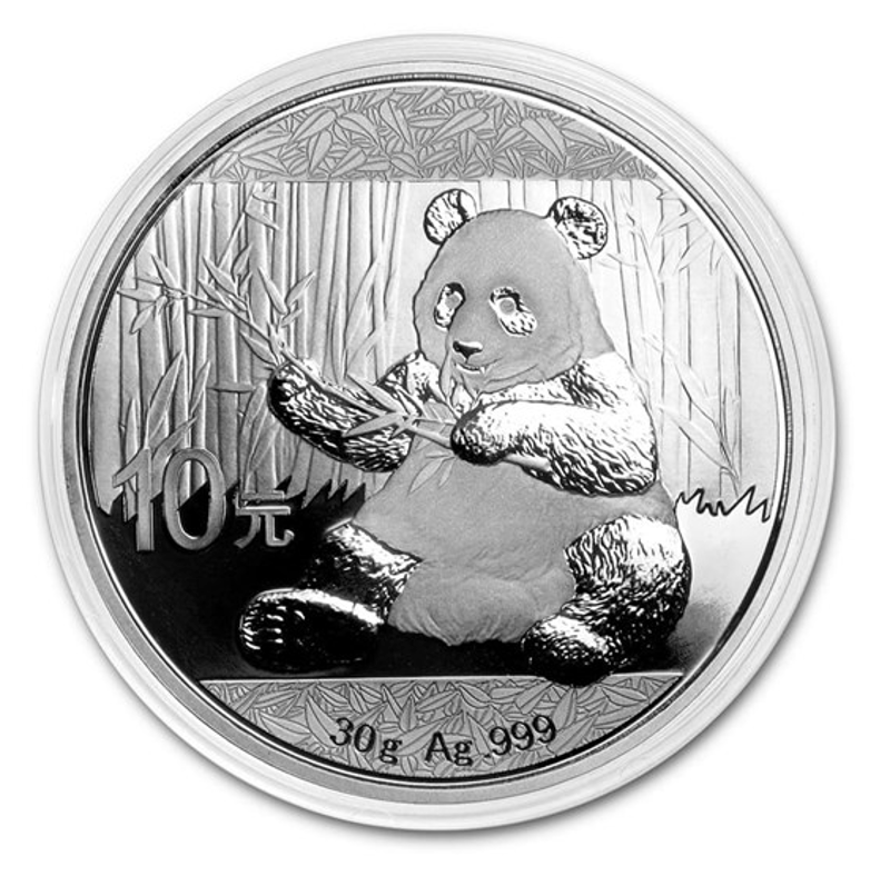 2017 China 30 gram Silver Panda BU (In Capsule) - Image 1