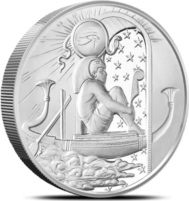 2 oz Ultra High Relief Egyptian God RA - Image 1