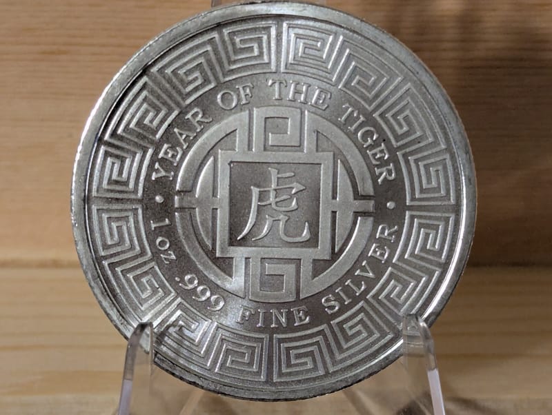 2022 1 oz Silver Year of the Tiger Round - Image 3