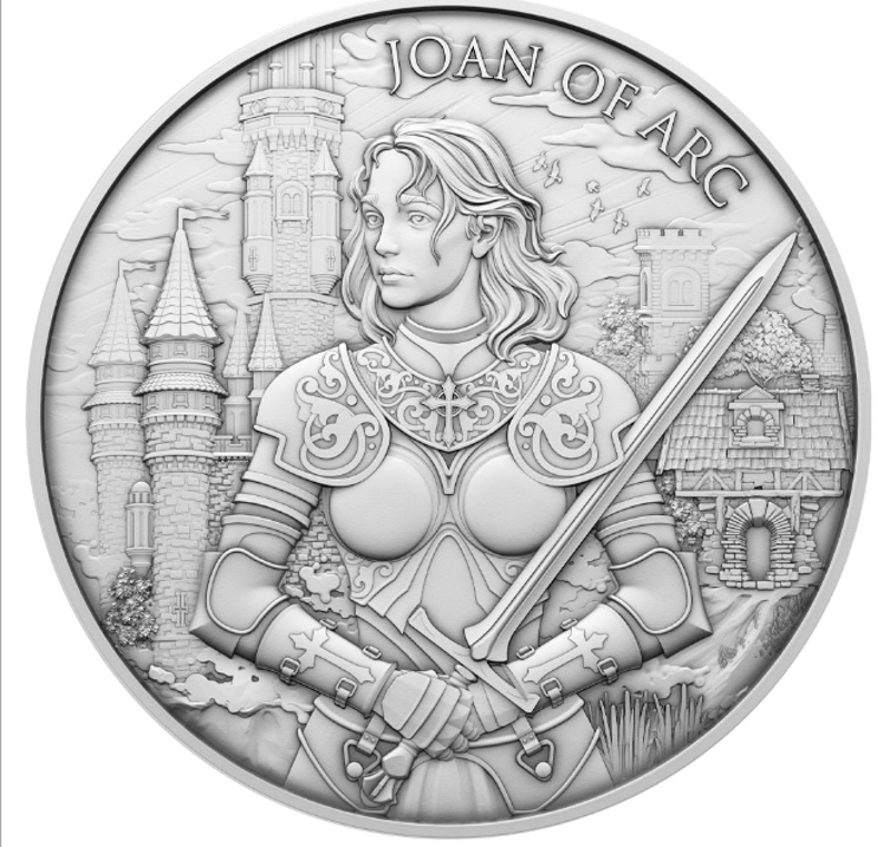 1 oz Joan of Arc  - Legendary Warrior series - Image 1
