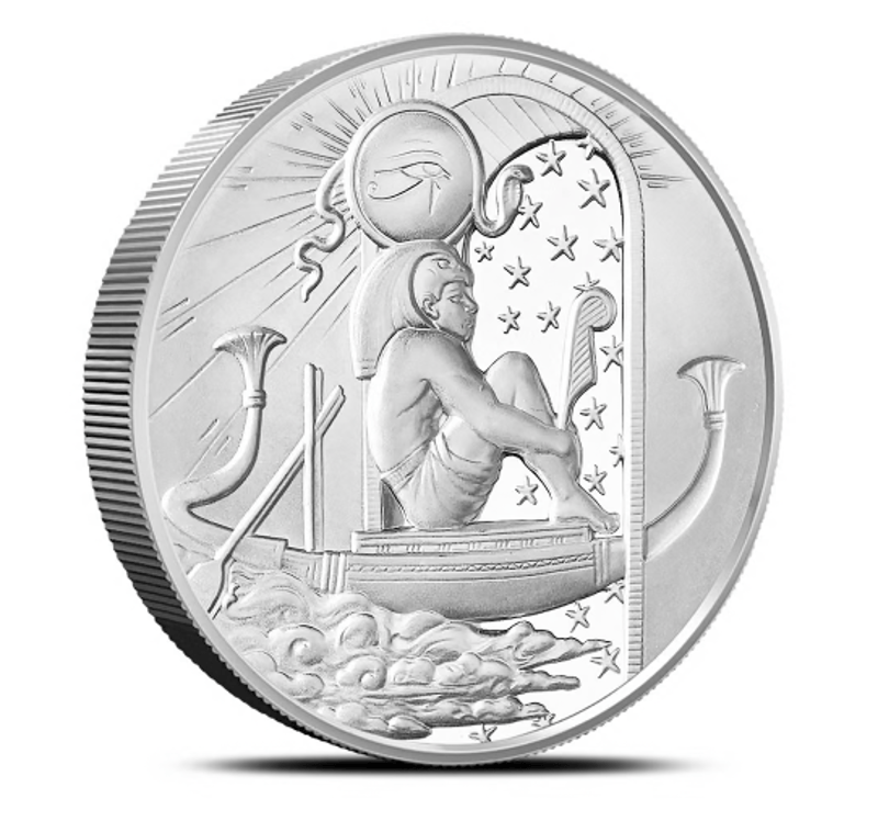 2 oz Silver Egyptian Gods Ra Ultra High Relief - Image 1