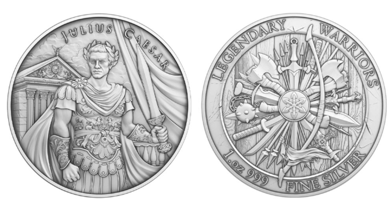 1 oz Julius Caesar - Legendary Warrior series - Image 3