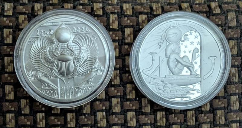 2 oz Ultra High Relief Egyptian God RA - Image 3
