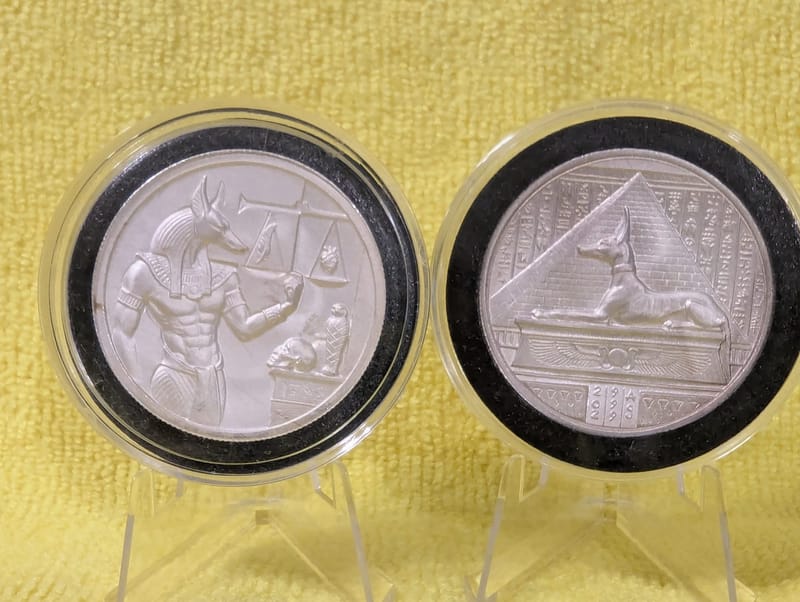 2 oz Silver UHR - Egyptian Gods Series: Anubis - Image 2