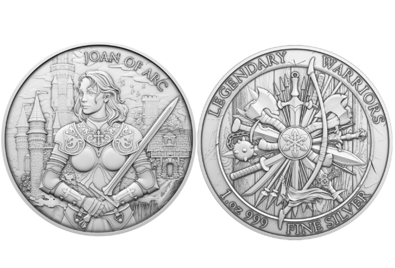 1 oz Joan of Arc  - Legendary Warrior series - Image 2