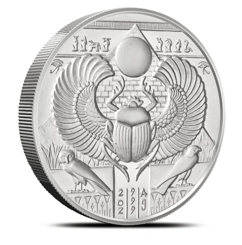 2 oz Silver Egyptian Gods Ra Ultra High Relief - Image 2