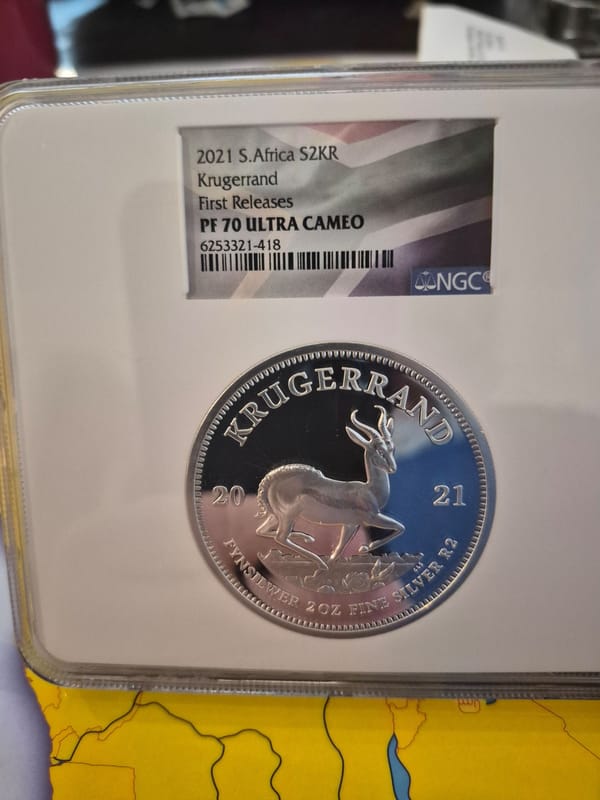 2021 S Africa 2 ounce Krugerrand - Image 1