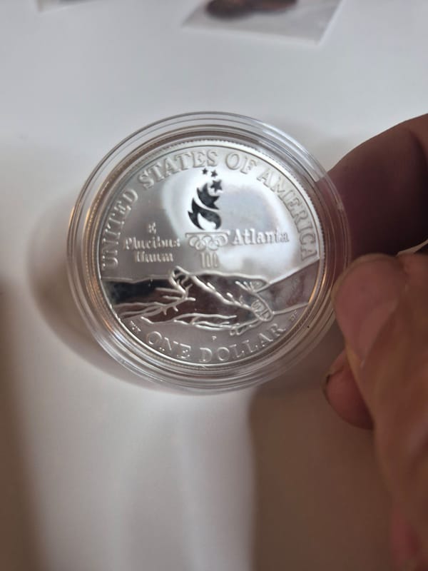 1995 Paraolympics silver coin - Image 2