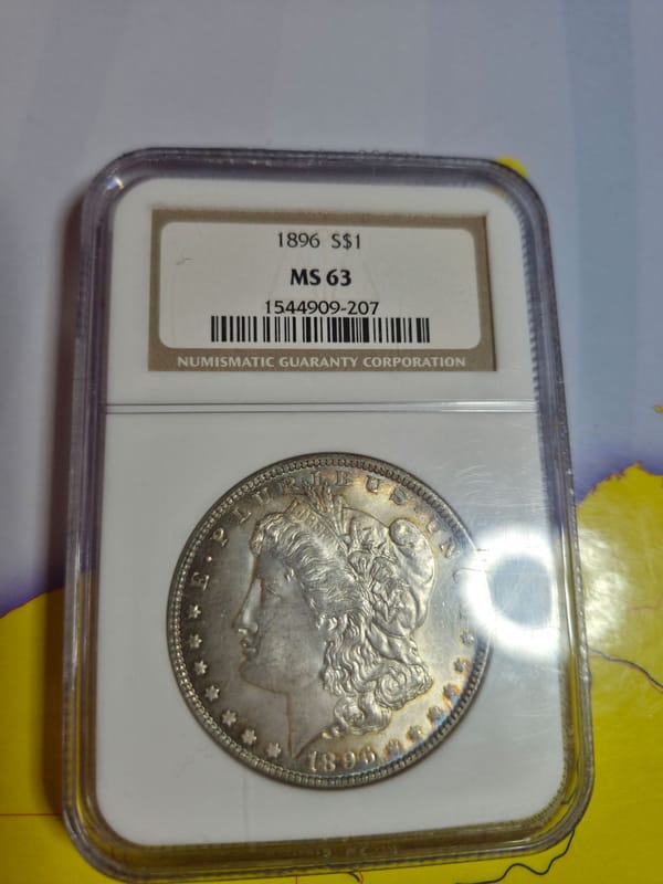 1891 Silver Morgan dollar MS63 rated by NGC - Image 1