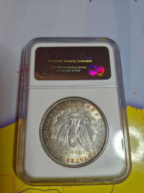 1891 Silver Morgan dollar MS63 rated by NGC - Image 2