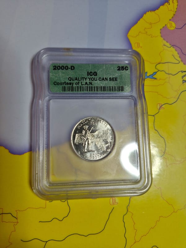 ICG Promotional slabbed 2000 D quarter - Image 1