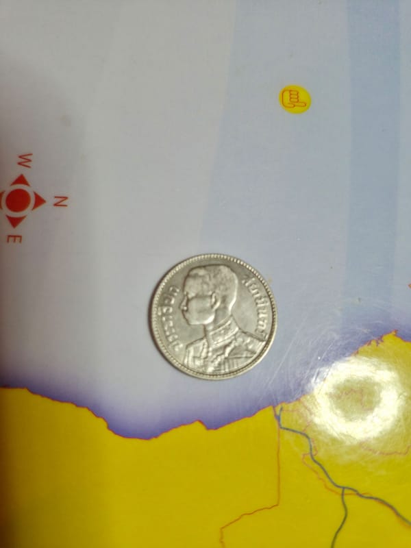 1929 Thailand Coin with .65 Silver. - Image 2