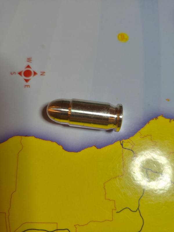 .999 Silver 45 cal bullet. - Image 1