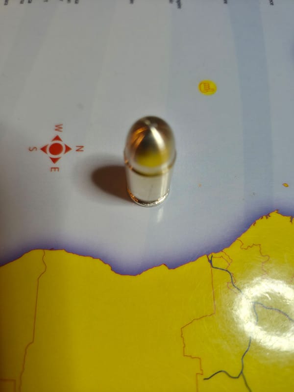 .999 Silver 45 cal bullet. - Image 2