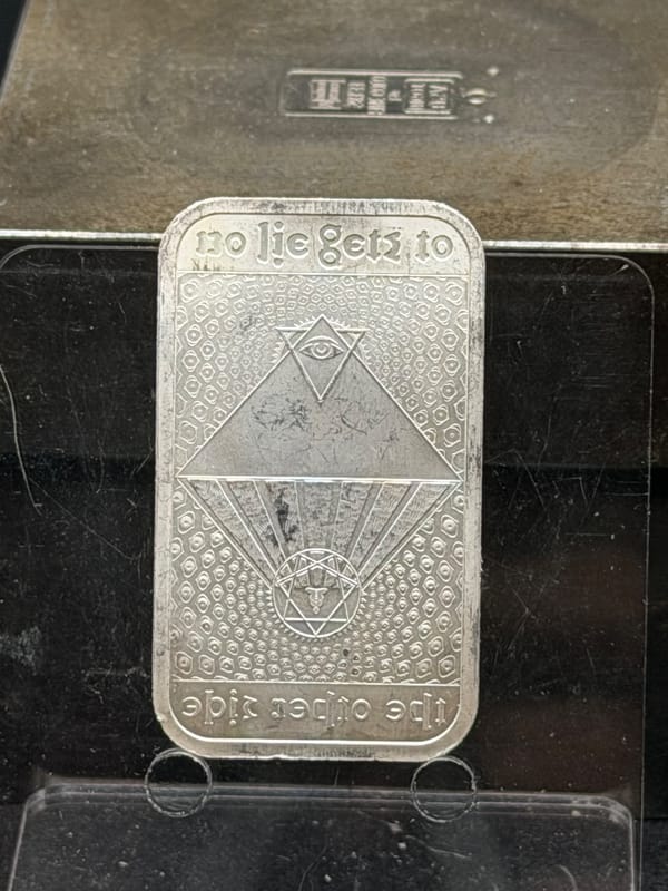 No Lie Gets to the Other Side Bar - Silver Shield - Image 1