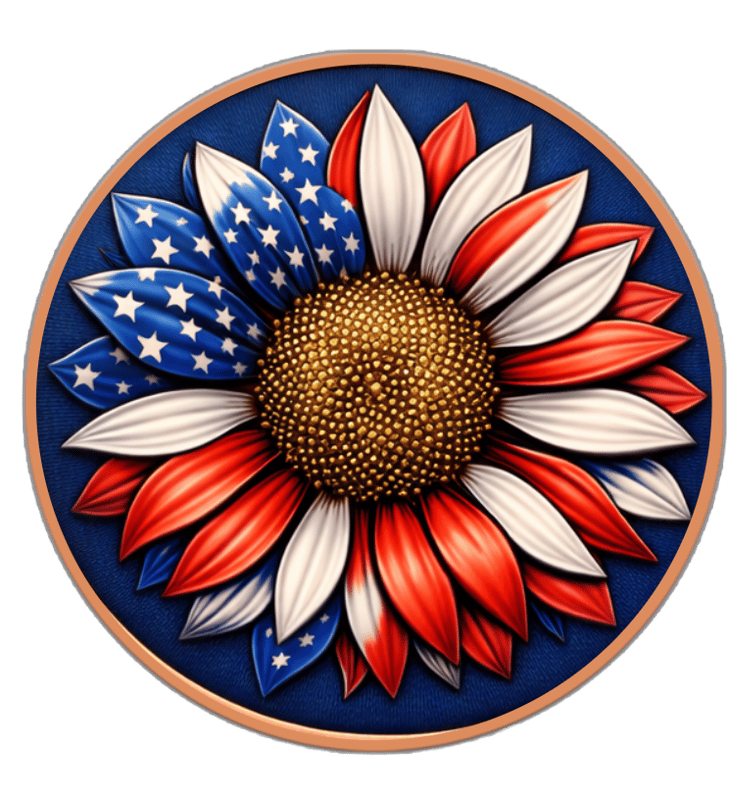 Freedom Flower Colorized 5oz Copper in Capsule - Image 2